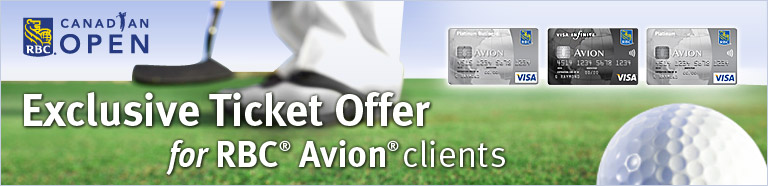 CANADIAN OPEN Exclusive Ticket Offer for RBC® Avion® clients