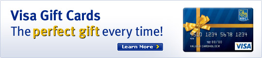 Visa Gift Cards The perfect gift this holiday season. Learn more.