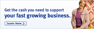 Get the cash you need to support your fast growing business.