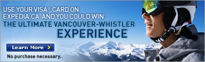 Use your Visa card and you could win the Ultimate Vancouver-Whistler Experience.