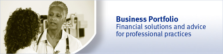 Business Portfolio - Financial solutions and advice for professional practices.