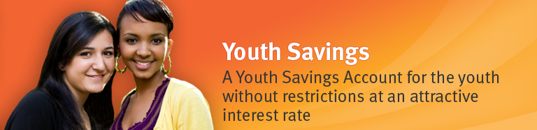 Youth Savings - A Youth Savings Account for the youth without restrictions at an attractive interest rate