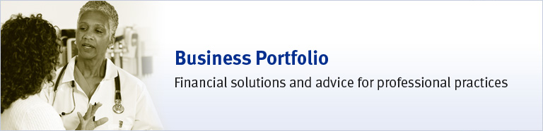 Business Portfolio - Financial solutions and advice for professonal practices.