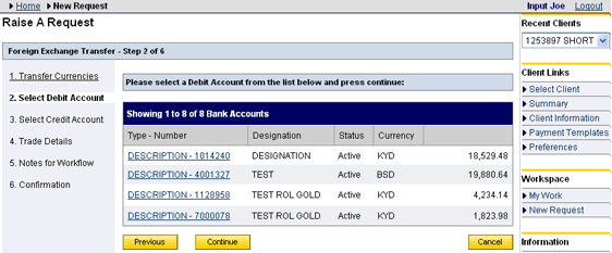 Transfers Tutorial Step 5