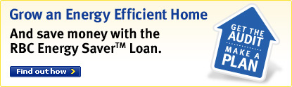 Grow an Energy Efficient Home and save money with the RBC Energy Saver&trade; Loan. Find out how.
