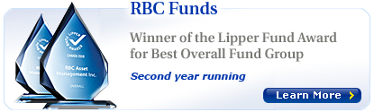 RBC Funds: Winner of the Lipper Fund Award for Best Overall Fund Group second year running.  Learn More.