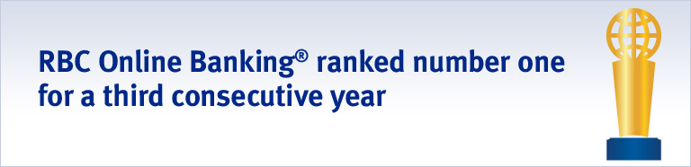 RBC Online Banking® ranked number one for a third consecutive year