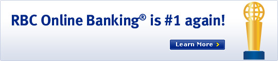 RBC Online Banking&reg; is #1 again! Learn More