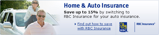 Home and Auto Insurance. Save up to 15% by switching to RBC Insurance for your auto insurance. Find out how to save with RBC Insurance.