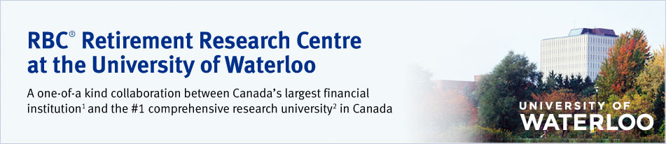 RBC® Retirement Research Centre at the University of Waterloo. A one-of-a kind collaboration between Canada’s largest financial institution1 and the #1 comprehensive research university2 in Canada.