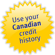 Use your Canadian credit history
