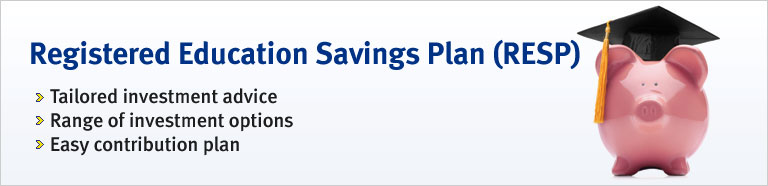 RBC Royal Bank® Registered Education Savings Plan (RESP) > Tailored investment advice  > Range of investment options  > Easy contribution plan