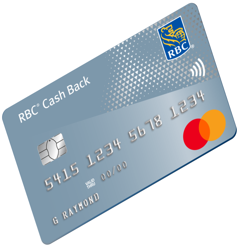 Photo of an RBC cash back credit card