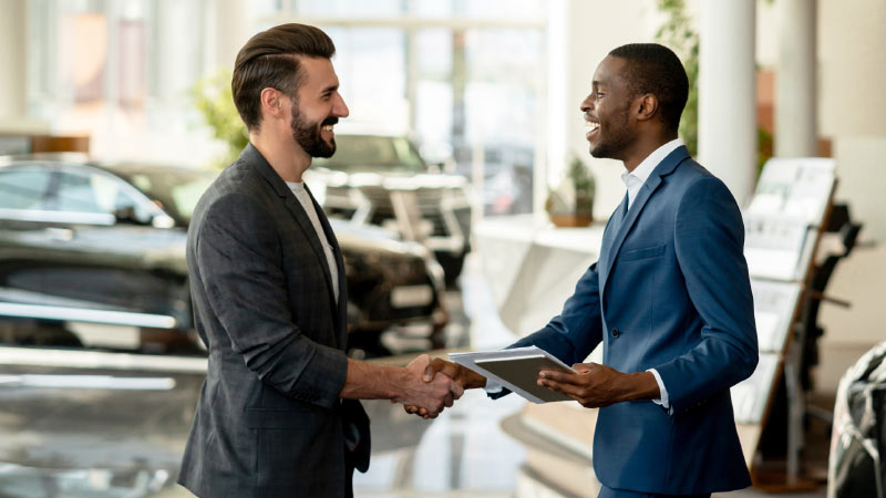 business men shaking hands