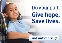Do your part. Give Hope. Save Lives. Find out more