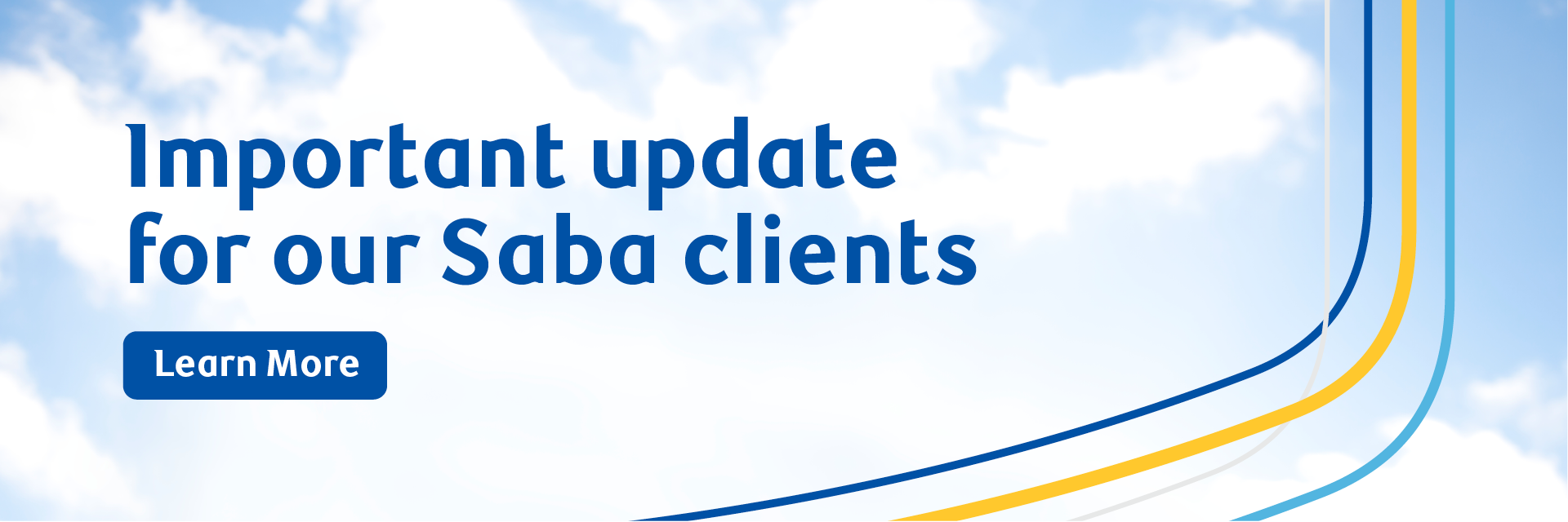 Important update for our Saba clients