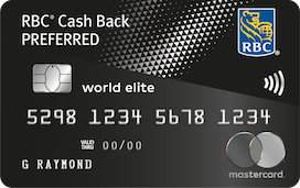 Premium Cash Back Credit Card RBC Cash Back Preferred World