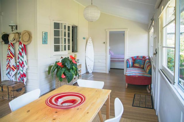 A sunny dining room in a U.S. vacation home