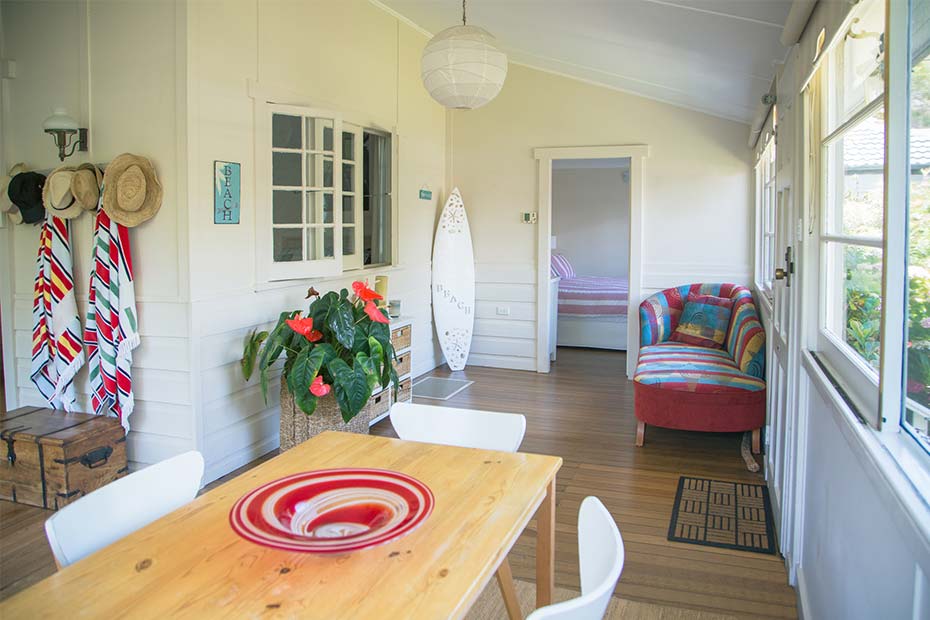 A sunny dining room in a U.S. vacation home