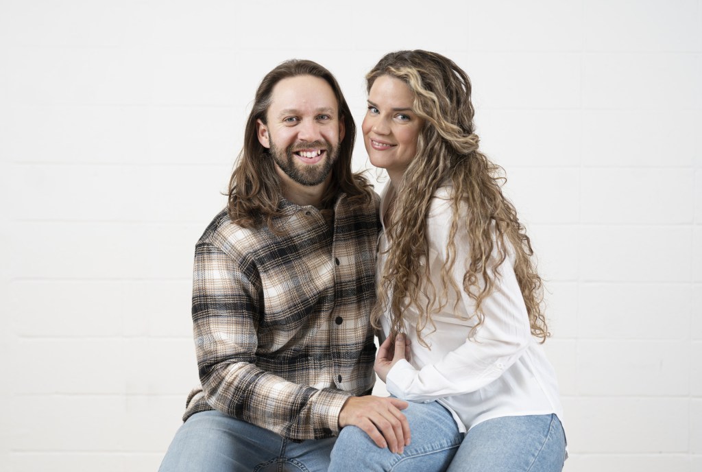 Tim Burns, Bushbalm Skincare Co-founder, and his wife Mel.