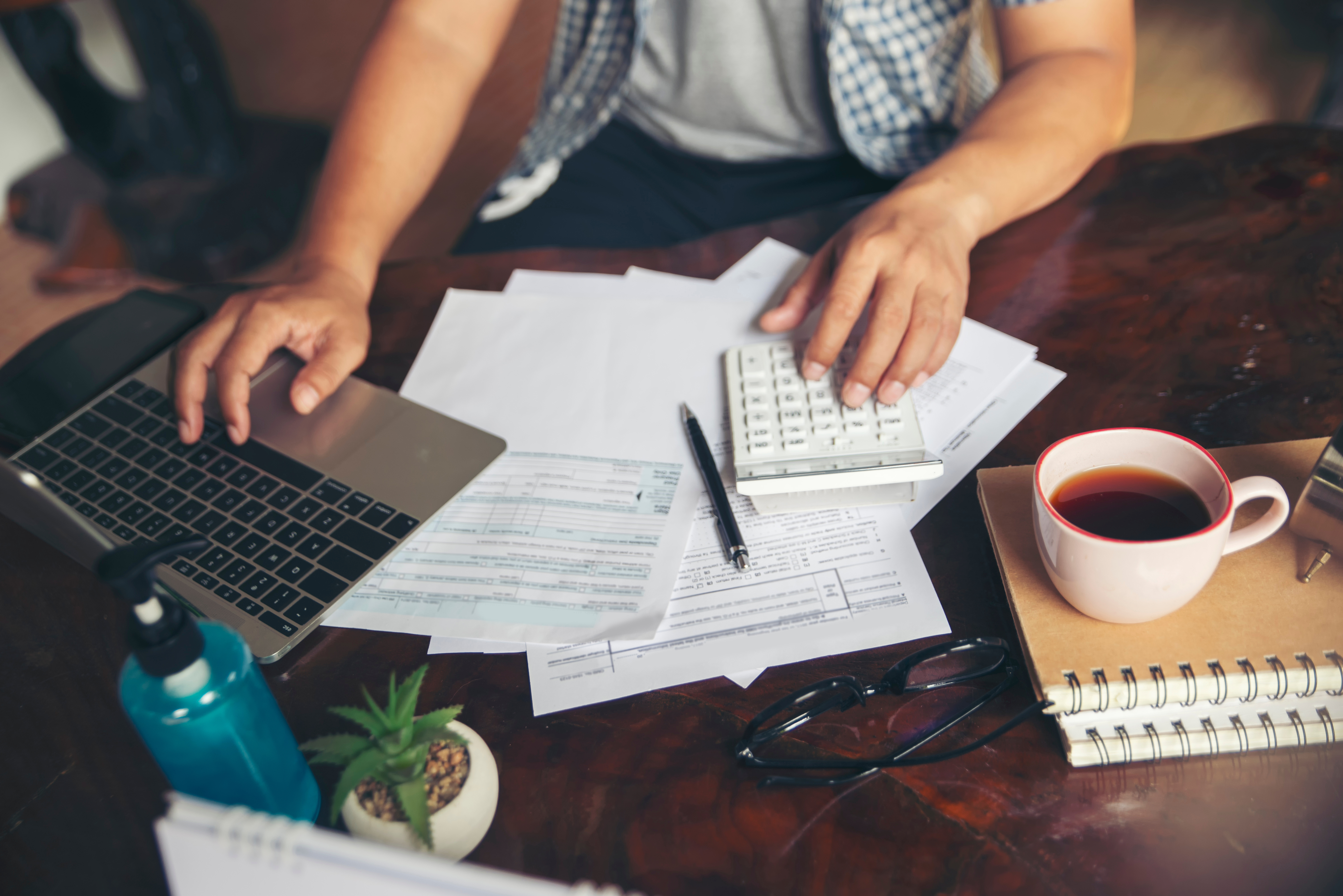 Person filing their taxes