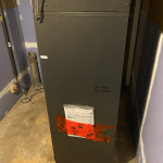 The interior air handler for Tanel's heat pump