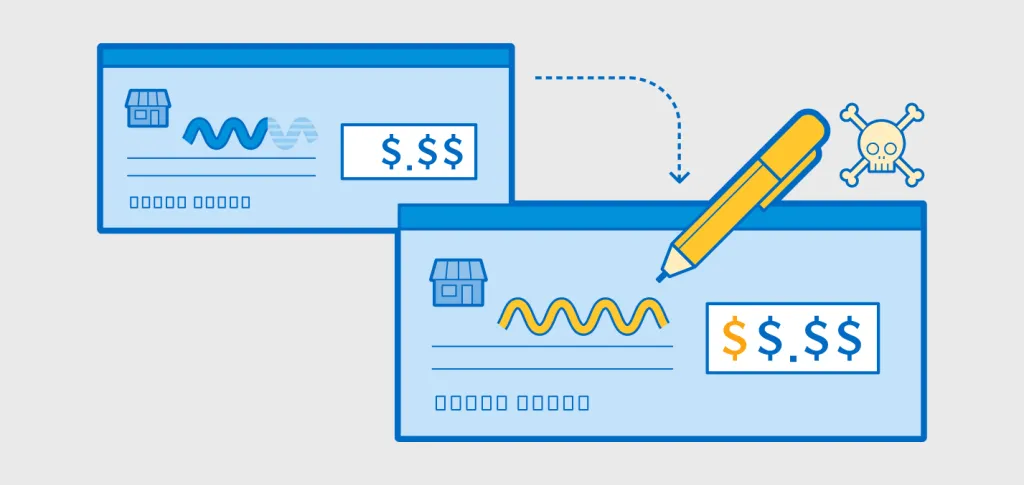 Vol et altération de chèques