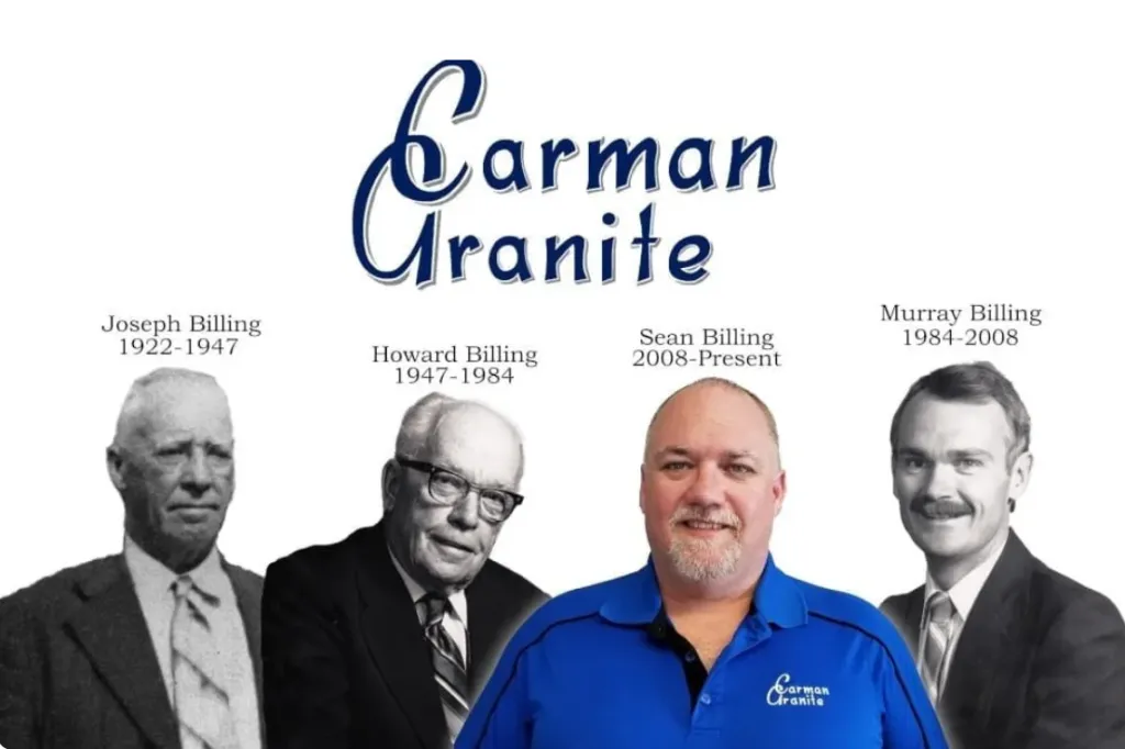 Four generations of Carman Granite owners