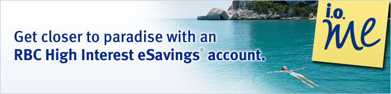 Get closer to paradise with an RBC High Interest eSavings® account.