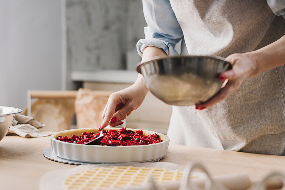 Une tarte aux fruits