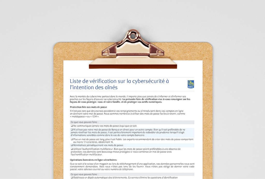 Liste de contrôle