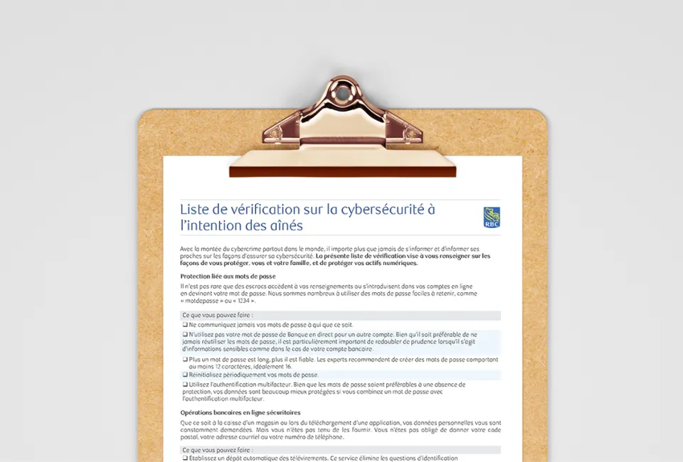Liste de contrôle