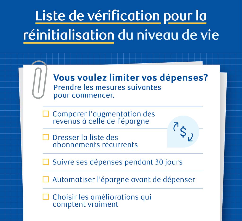 Version française de l'aide-mémoire pour gérer l'inflation du niveau de vie