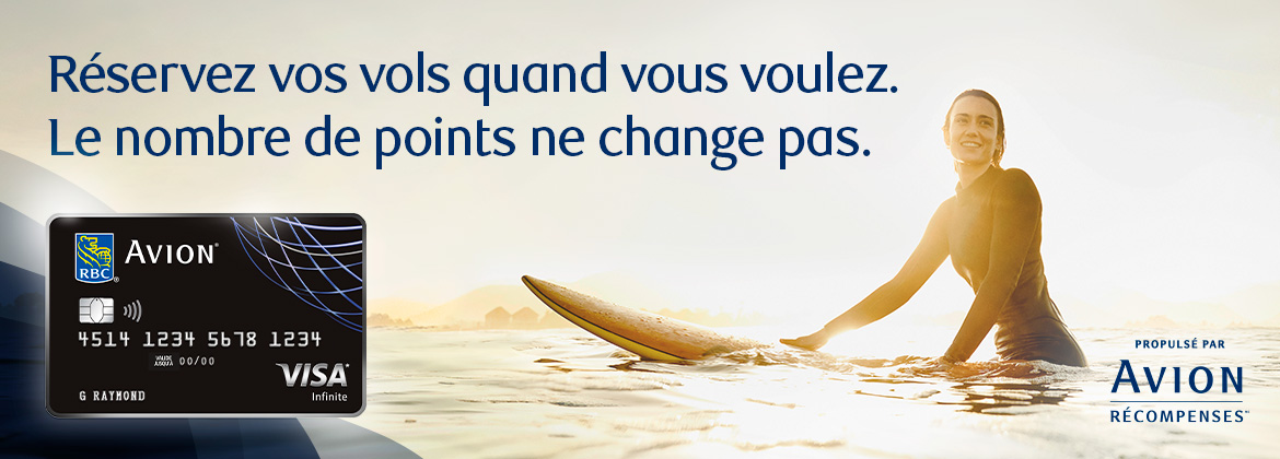 Réserves vos vols quand vous voulez. Le nombre de points ne change pas.