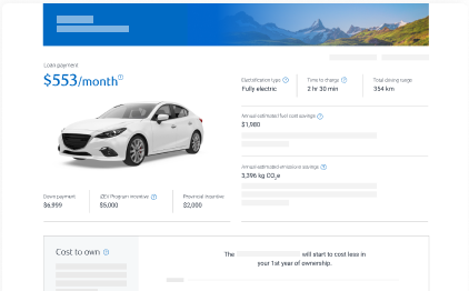 The RBC Electric Car Cost calculator helps you calculate the cost to buy and own an EV in Canada