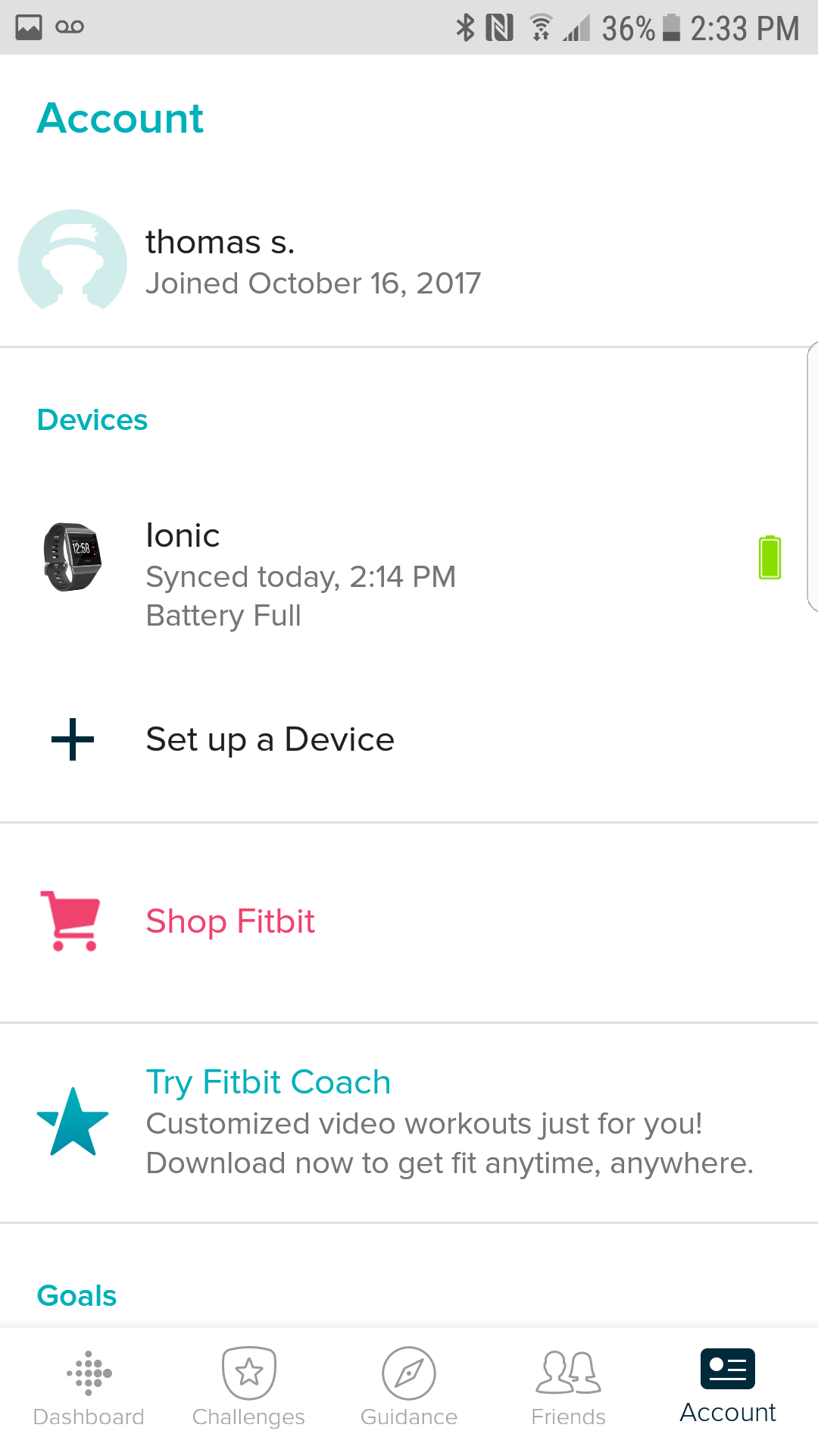 Select the paired device
