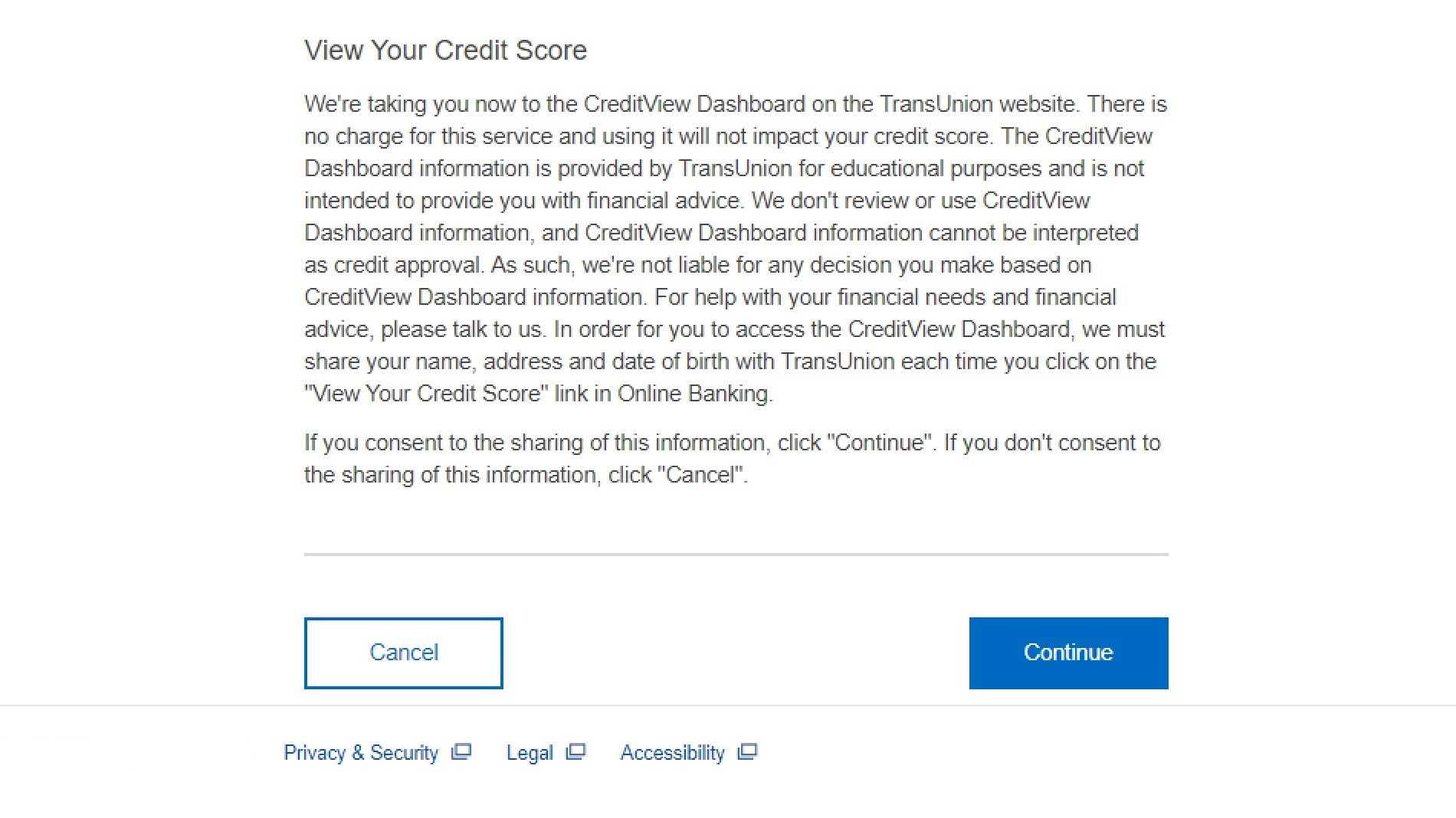 view credit score screenshot